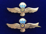 Insigne militare -Semne de armă - Aviație - Parașutiști militari actuale (aurii)