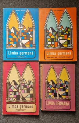 Lot LIMBA GERMANA Manual clasele IX-XII - Abager, Stefanescu (4 vol) foto