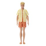 BARBIE PAPUSA BAIAT FASHIONISTAS IN CAMASA SI PANTALONI PORTOCALII
