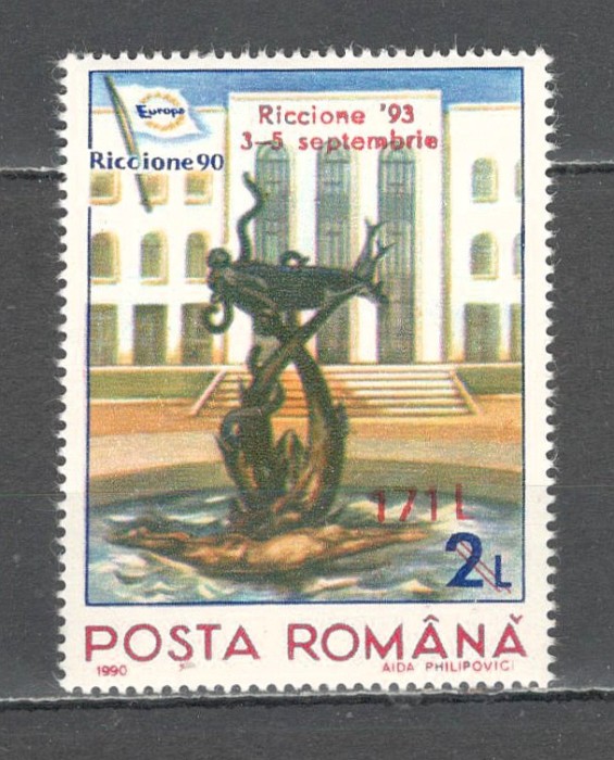 Romania.1993 Targul filatelic RICCIONE-supr. ZR.906