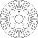 Disc frana fata- PS TRW DF6019S