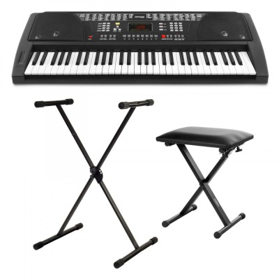 Set Orga FunKey 61 BK + stativ + bancheta foto