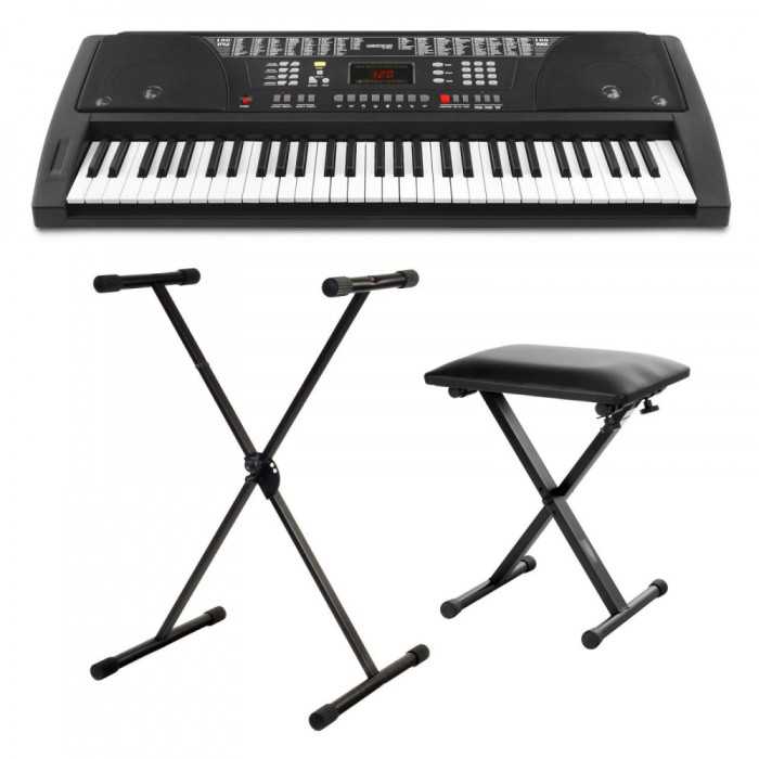 Set Orga FunKey 61 BK + stativ + bancheta