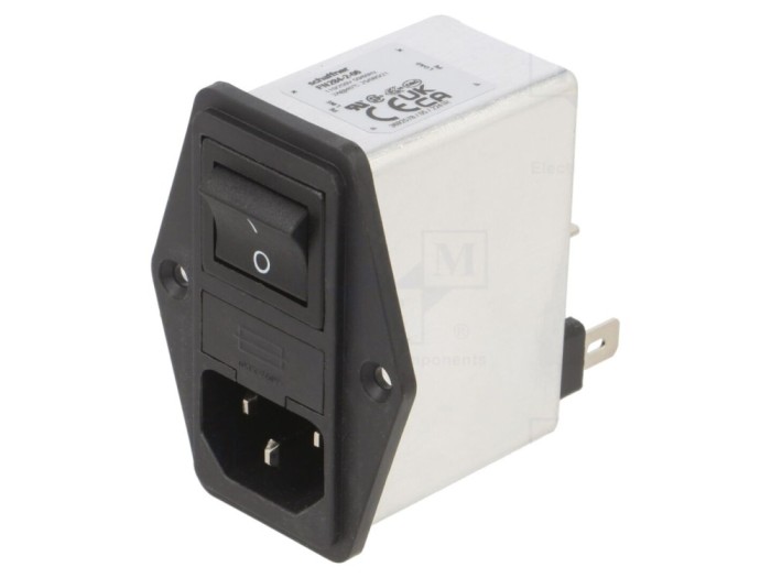 Conector alimentare AC C14 2A 250V