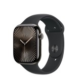 Cumpara ieftin Curea silicon,THD, compatibila Apple Watch 46 mm seria 10, Apple Watch SE 44 mm, M/L, negru