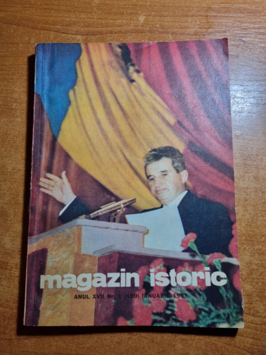 Revista Magazin Istoric - ianuarie 1983