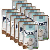 Cumpara ieftin Happy Cat Sensitive Haut &amp;amp; Fell / Skin &amp;amp; Coat 12 x 85 g