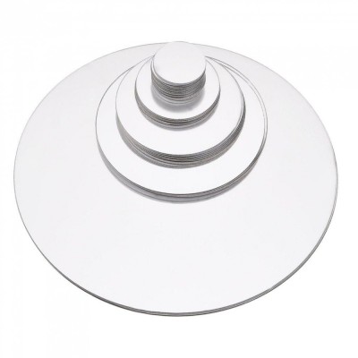 Set 31 Oglinzi Acrilice Autoadezive Luxer, Model Buline, 5 Dimensiuni, Argintiu foto