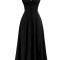 Rochie lunga tip corset FYMNSI, fara maneci, negru, XL - OUTLET