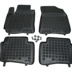 Set covorase auto din cauciuc Hyundai I20, 10.2014-, negru, presuri tip tavita, Rezaw 201616, Aftermarket