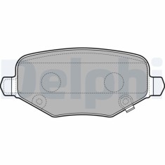 Set placute frana spate DELPHI, Chrysler Grand Voyager V (Rt), 10.2007-; Dodge Journey, 06.2008-, spate; puntea spate