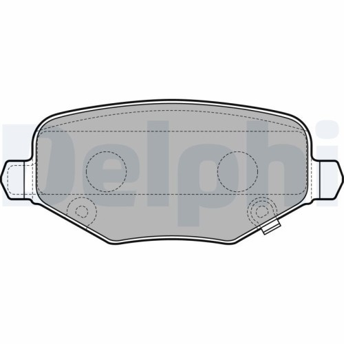 Set placute frana spate DELPHI, Chrysler Grand Voyager V (Rt), 10.2007-; Dodge Journey, 06.2008-, spate; puntea spate
