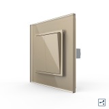 Cumpara ieftin Intrerupator Dublu Mecanic Cap Scara LIVOLO cu Rama din Sticla - Serie Noua SmartElectro IntelligentHouse
