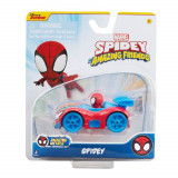 Masinuta din metal si figurina, Spidey and His Amazing Friends, Spidey, Sonic The Hedgehog