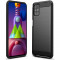 Husa pentru Samsung Galaxy M51, Techsuit Carbon Silicone, Black