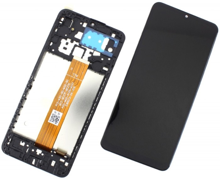 Display Samsung Galaxy M02 M022 cu Rama Black Negru