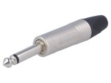 Mufă Jack 6.3mm Mono Dreptă pentru Cablu, Neutrik