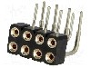 Conector 8 pini, seria {{Serie conector}}, pas pini 2.54mm, CONNFLY - DS1002-01-2*4R13