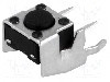Microintrerupator 6x6mm, OFF-(ON), SPST-NO, NINIGI - foto