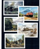 Liberia 1994 - Locomotive, trenuri, lot 5 colite neuzate