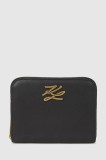 Karl Lagerfeld portofel de piele culoarea negru, A4W32036