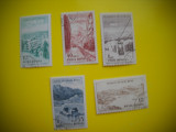 HOPCT LOT NR 252 PUNCTE TURISTICE 1964 -5 TIMBRE VECHI-STAMPILAT ROMANIA