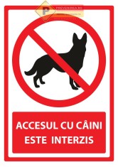 Indicatoare pentru interzicerea cainilor foto