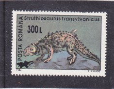 ROMANIA 2001 LP 1559 ANIMALE PREISTORICE SUPRATIPAR MNH, Nestampilat