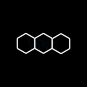 Lumină LED Hexagonală &amp;ndash; 3 Module 98x244CM - Garaj, Dormitor, Cameră Gaming, foto