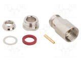 Conector N mamă 50&Omega; lipire răsucire PTFE AMPHENOL RF