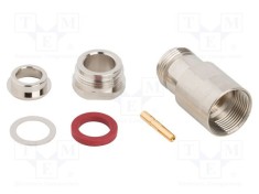 Conector N mamă 50&Omega; lipire răsucire PTFE AMPHENOL RF