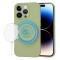 Husa silicon iPhone 14 Pro Techsuit SoftFlex MagSafe, verde