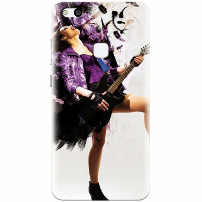 Husa silicon pentru Huawei P10 Lite, Rock Music Girl foto
