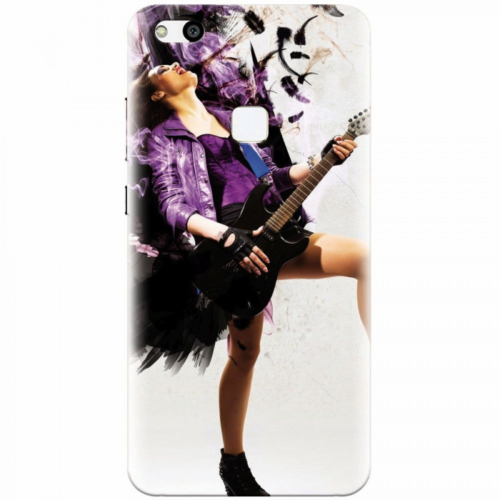 Husa silicon pentru Huawei P10 Lite, Rock Music Girl