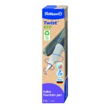 STILOU TWIST DIN MATERIAL RECICLAT, GRI DESCHIS, PENITA M, CUTIE CARTON, Pelikan