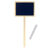 Tablă Decorativă, Model Stick, Lemn, Dimensiuni 12x10cm, Negru