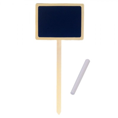 Tablă Decorativă, Model Stick, Lemn, Dimensiuni 12x10cm, Negru foto