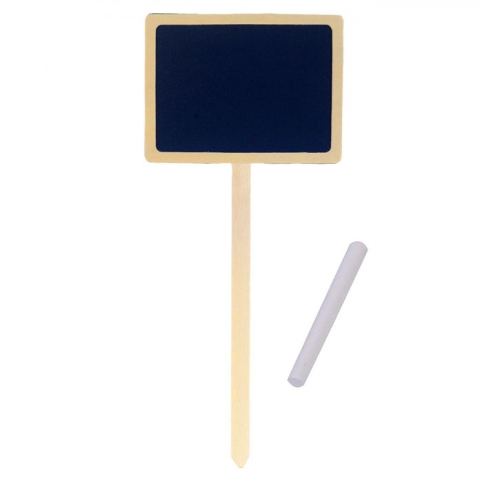 Tablă Decorativă, Model Stick, Lemn, Dimensiuni 12x10cm, Negru