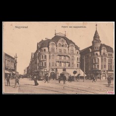Carte poștală veche Oradea &ndash; Palatul Vulturul Negru &ndash; 1916