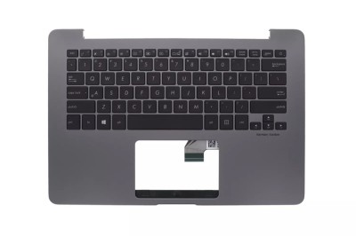 Carcasa superioara cu tastatura palmrest Laptop, Asus, ZenBook UX430UN, 90NB0GH1-R30US0, 13N1-2YA0F21, UX430UN-1A, gri, layout US foto