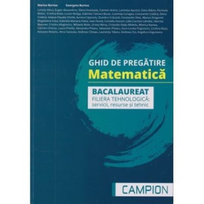 Matematica Bacalaureat, filiera tehnologica: servcii, resurse si tehnic, Marius Burtea foto