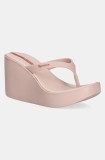 Ipanema șlapi HIGH FASHION culoarea roz, toc pana, 83626-BD941