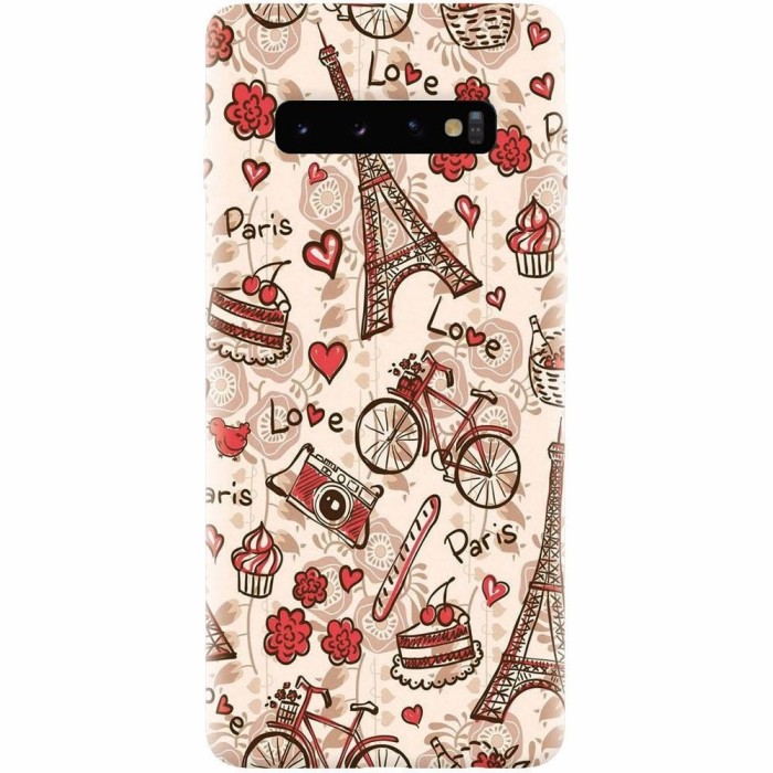 Husa silicon pentru Samsung Galaxy S10, Paris Love