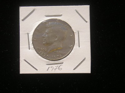 M3 C50 - Moneda foarte veche - half dollar - omagial - America USA - 1976 foto