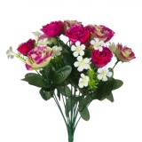 Buchet Flori Artificiale, 35 cm, Multicolor, Plastic, Oem