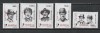 Romania 1999 - #1493 Mari Actori de Comedie 5v MNH, Nestampilat