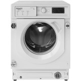 Masina de spalat rufe incorporabila Hotpoint BIWMHG81484EU, 8 kg, 1400 rpm, Clasa B, Motor Inverter, Display digital, Alb