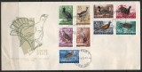 IUGOSLAVIA 1958 FAUNA PASARI FDC COTA MICHEL 50 EURO