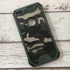 Husa iPhone 7 Plus si 8 Plus Silicon Army Panzer Verde foto