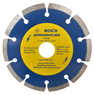 Bosch Disc diamantat pentru materiale constructii 125x22,23x2x7mm ProAdvanced PowerfulTools foto